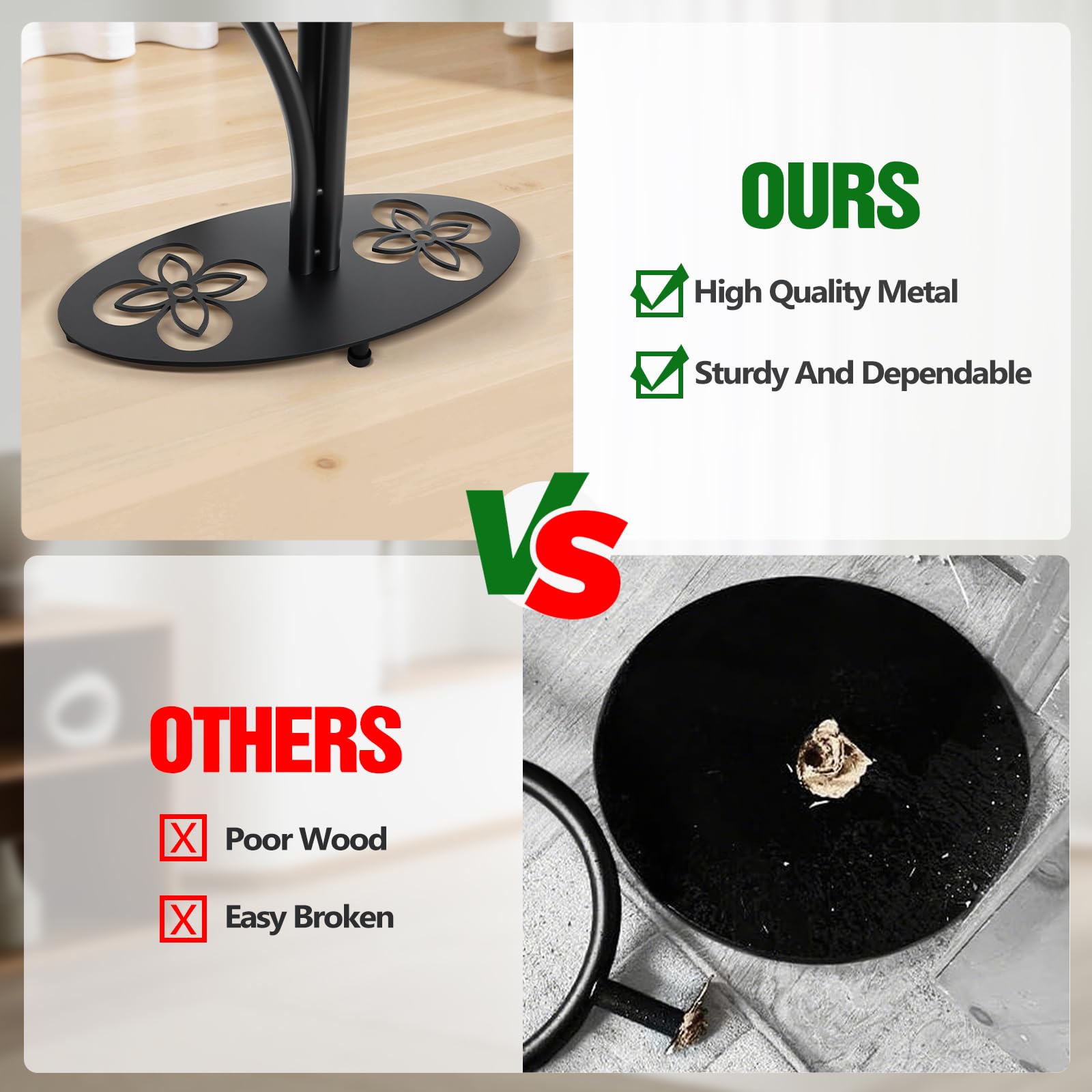 XZHXZH finish detail highlighting rust-resistant coated metal for durability