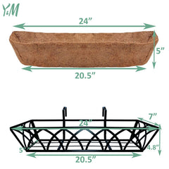Y&M adjustable hanging bracket detail demonstrating secure railing fit