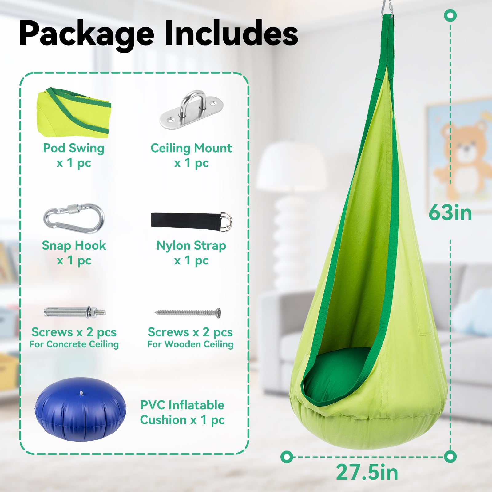 Y-STOP swing hanging from tree depicting outdoor portability and relaxation