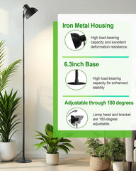 yadoker adjustable height pole and locking mechanism demonstrating flexible placement for varied plant sizes
