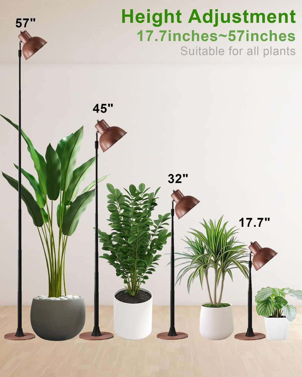 yadoker in use over hanging plant showing even coverage to encourage healthier foliage