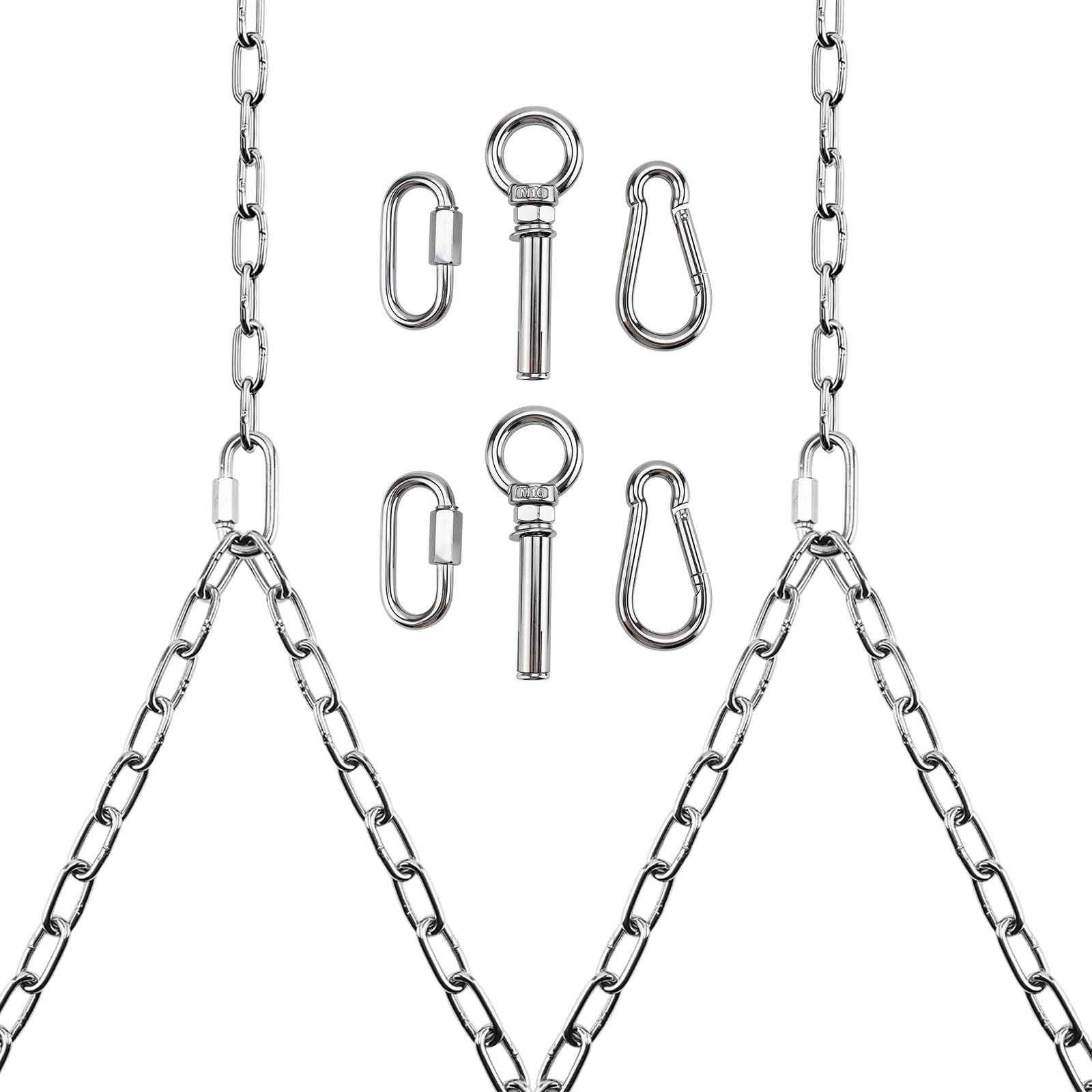 Yaeccc front packaging showing complete stainless steel kit and secure components