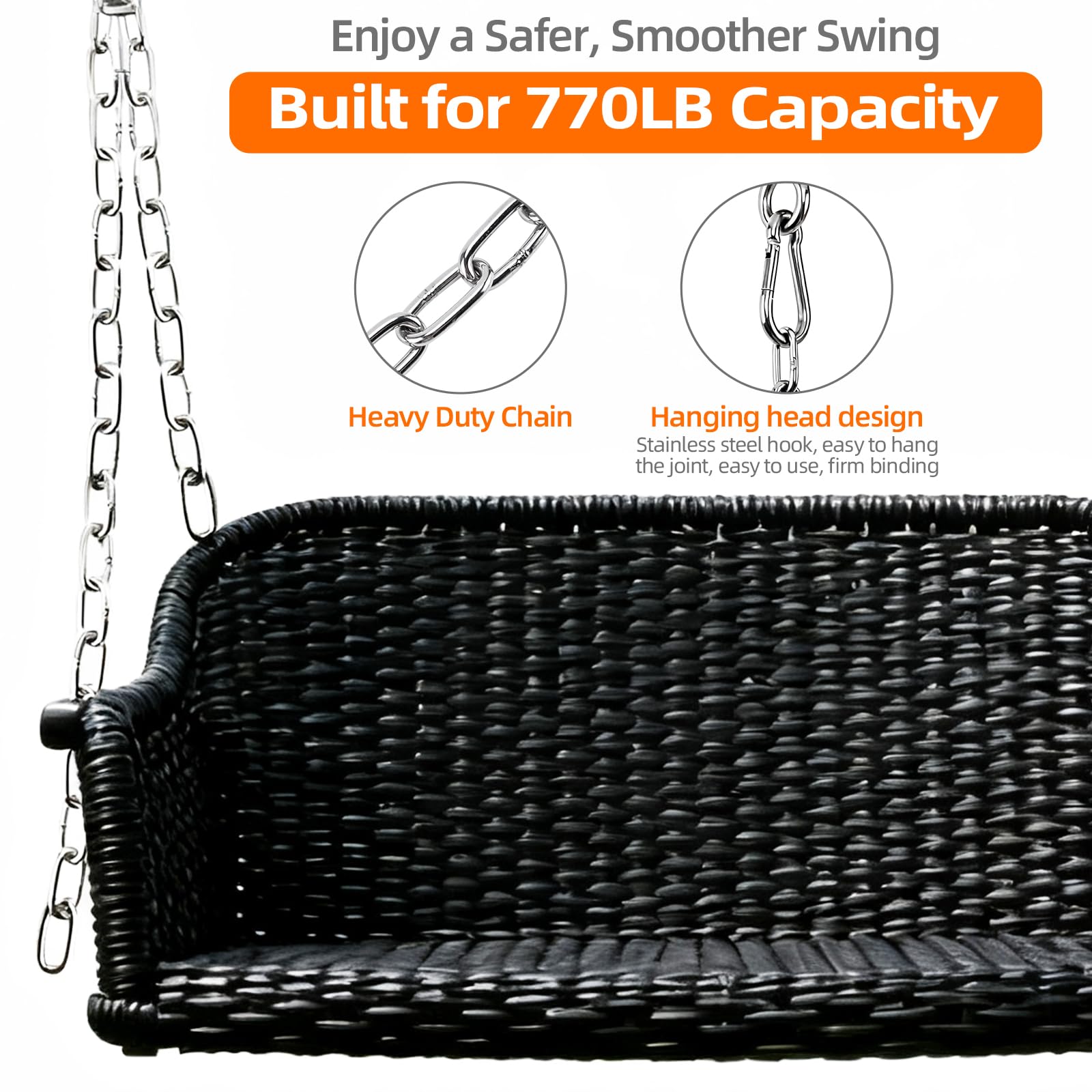 Yaeccc full kit laid out showing included chains, carabiners and mounting screws