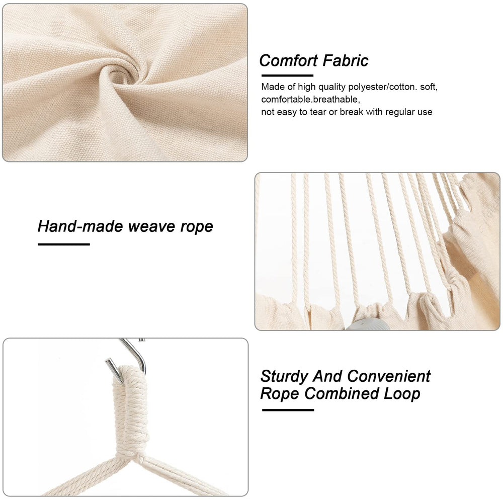 YAERSI rope and S-hook included for quick single-point installation