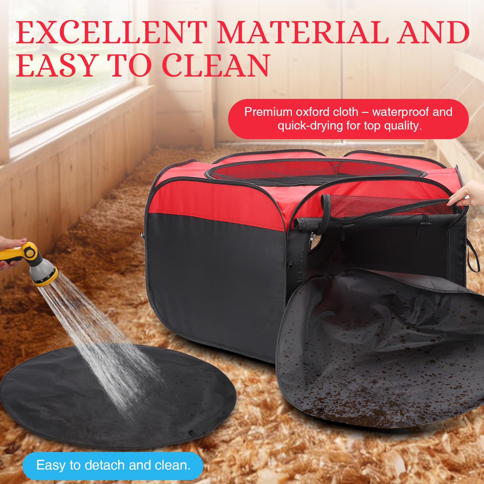 YAFF collapsed for storage folds flat for compact convenience