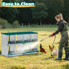 Yafylly mounted on a coop wall showing secure installation and space-saving benefit