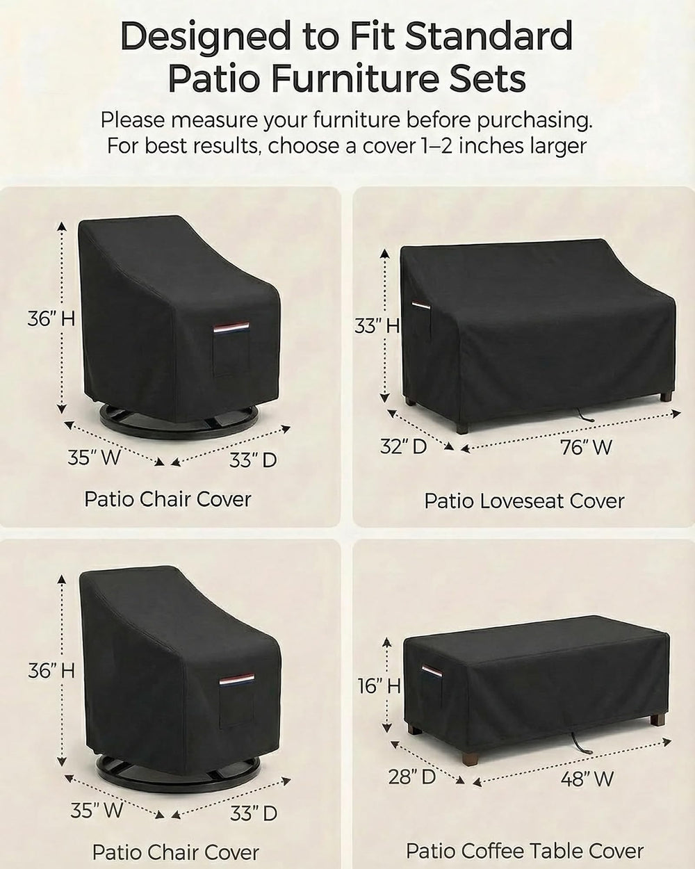 Yagvany side profile of covered swivel rocker chair demonstrating secure fit