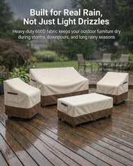 Yagvany coffee table cover top view demonstrating exact tailored fit