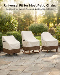 Yagvany side profile of cover fitted on standard chair demonstrating secure fit