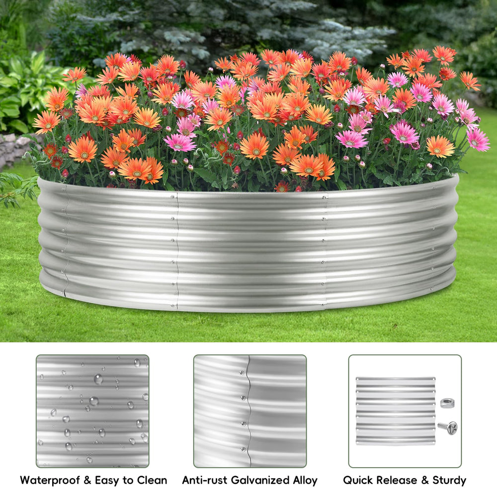 YAHKBTEN assembled planter on deck for scale and space-saving benefit