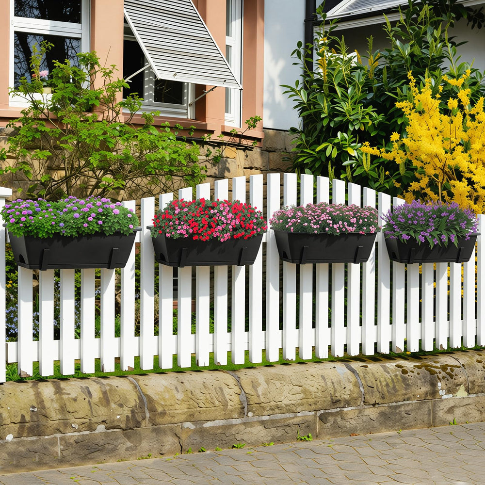 YAHKBTEN balcony display with flowers adding curb appeal and greenery
