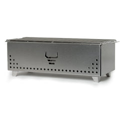 YAK GRILLS front view stainless steel showing durable build and portability benefit