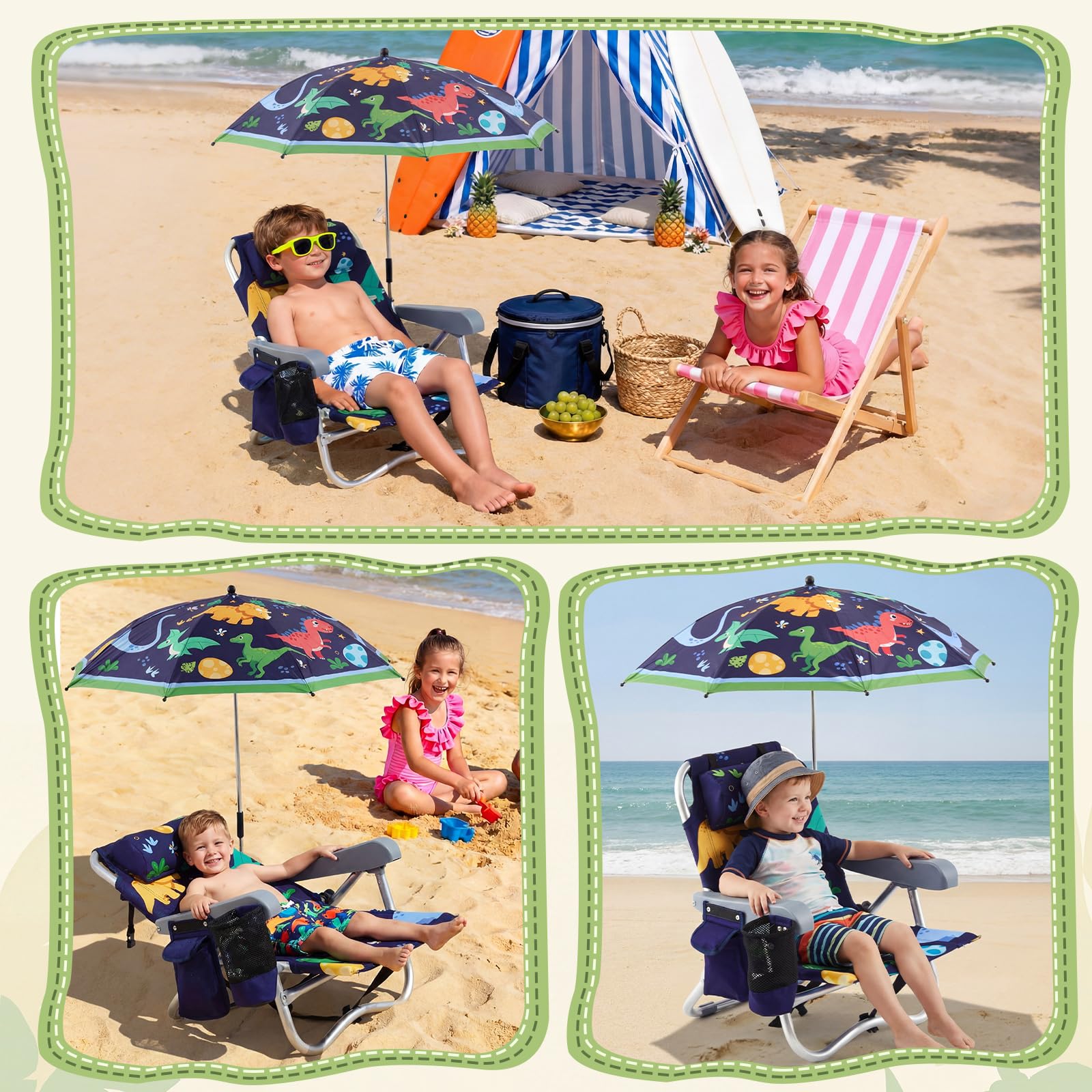 Yalikop umbrella pole anchored in sand showing stable sun protection