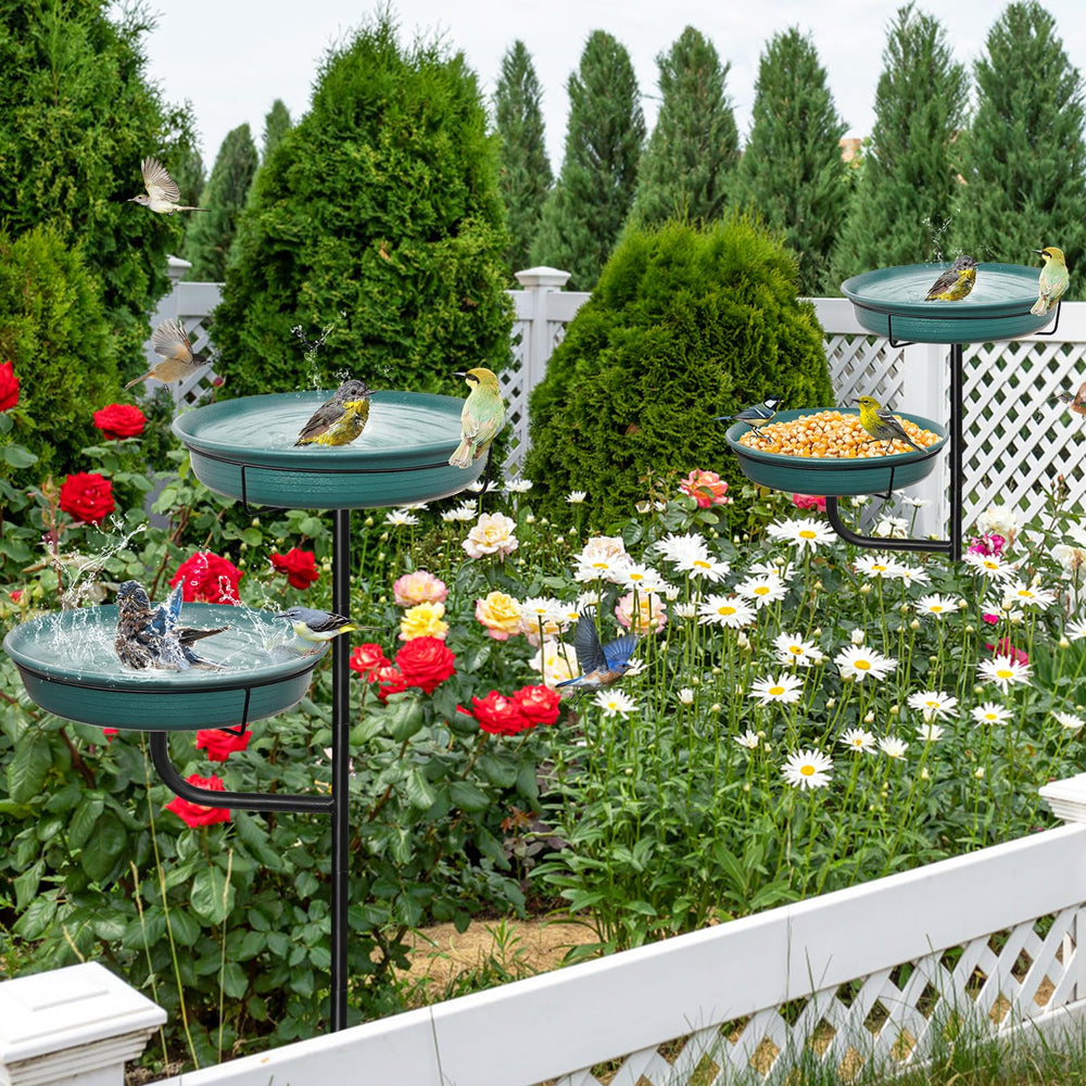 YALINKA birdbath placed in garden lawn showing natural blending and decorative benefit