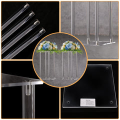 YALLOVE disassembled parts laid flat showing compact storage benefit