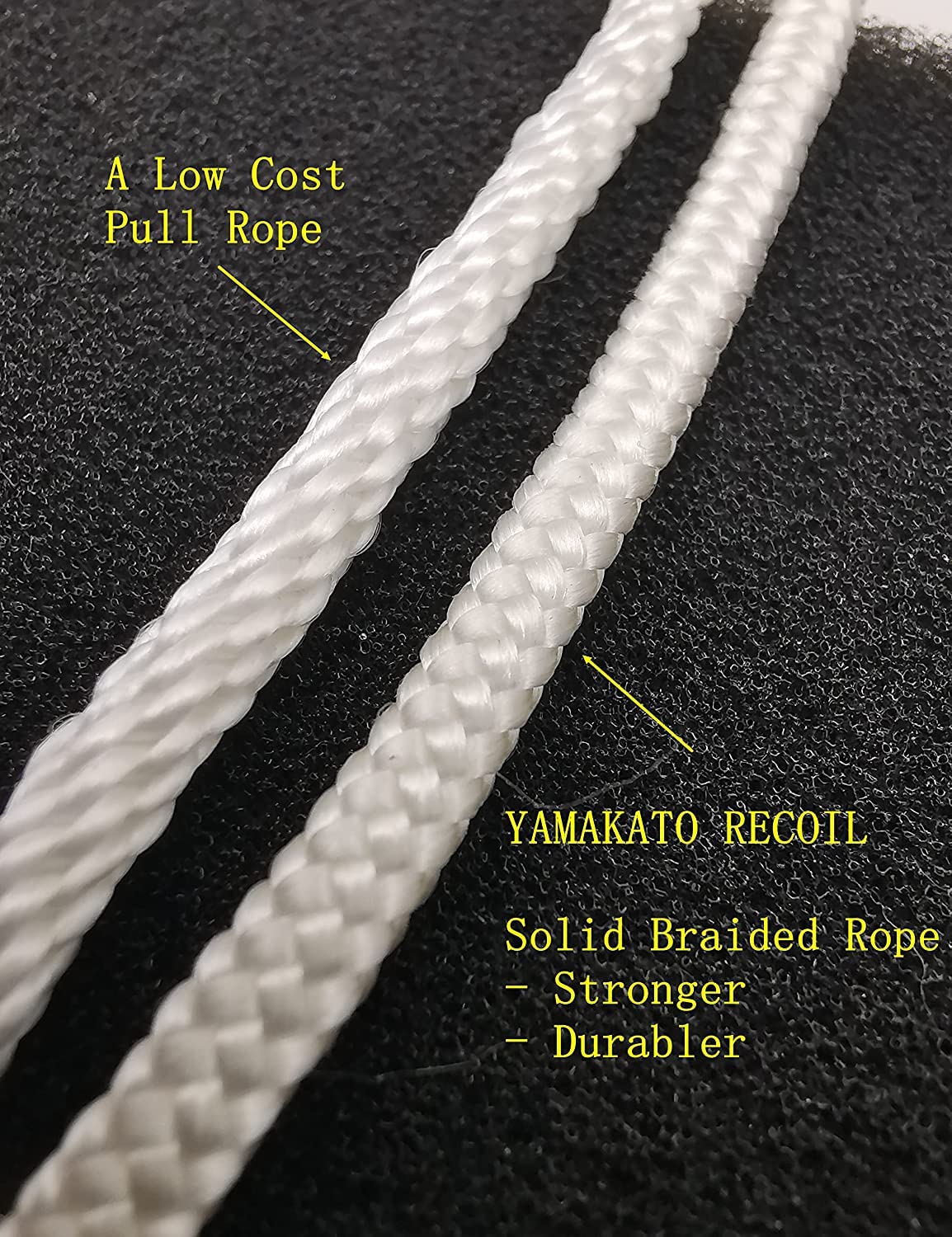 YAMAKATO handle and rope detail showing ergonomic grip and reliable pull benefit