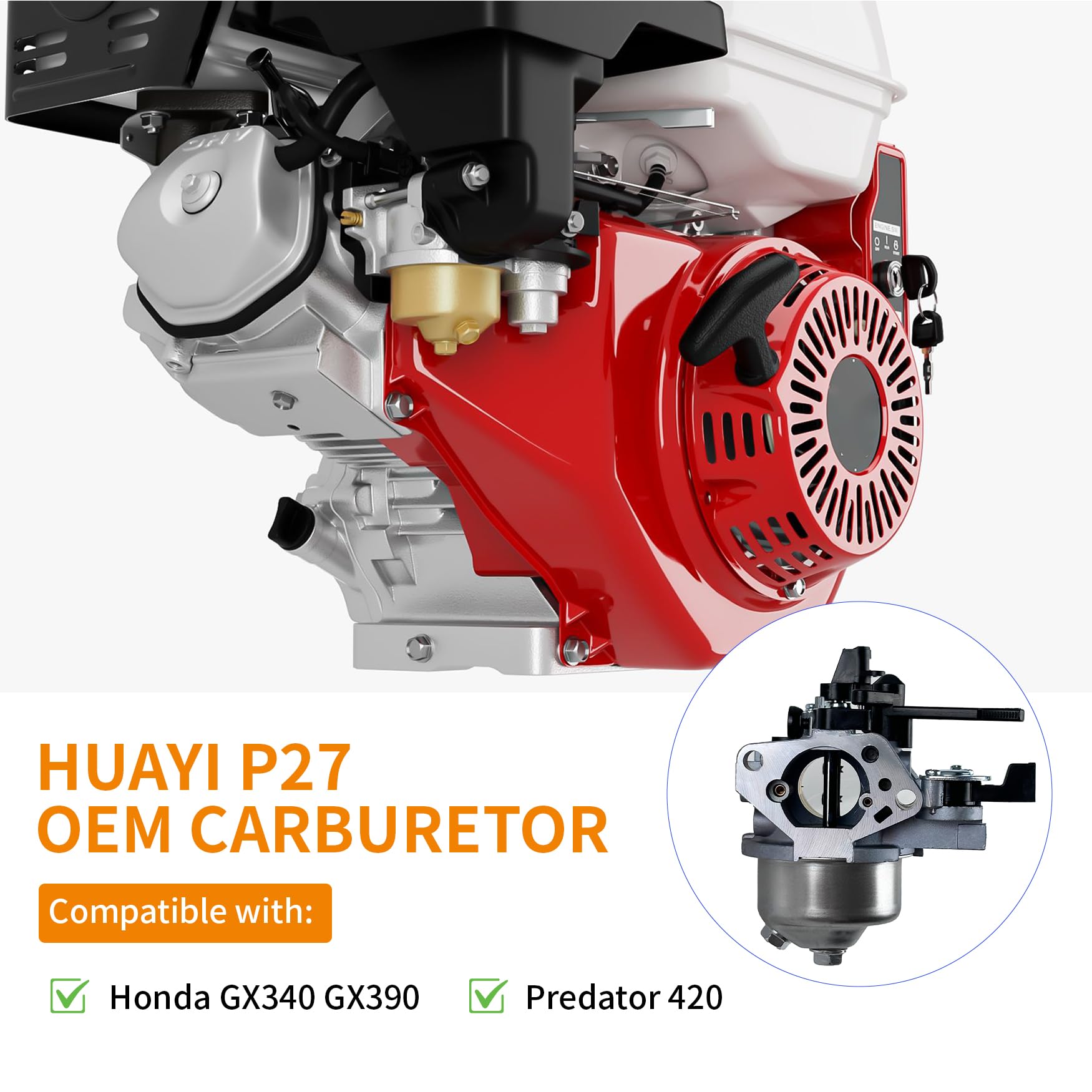 YAMAKATO P27 mounted on small engine illustrating fit and restored performance
