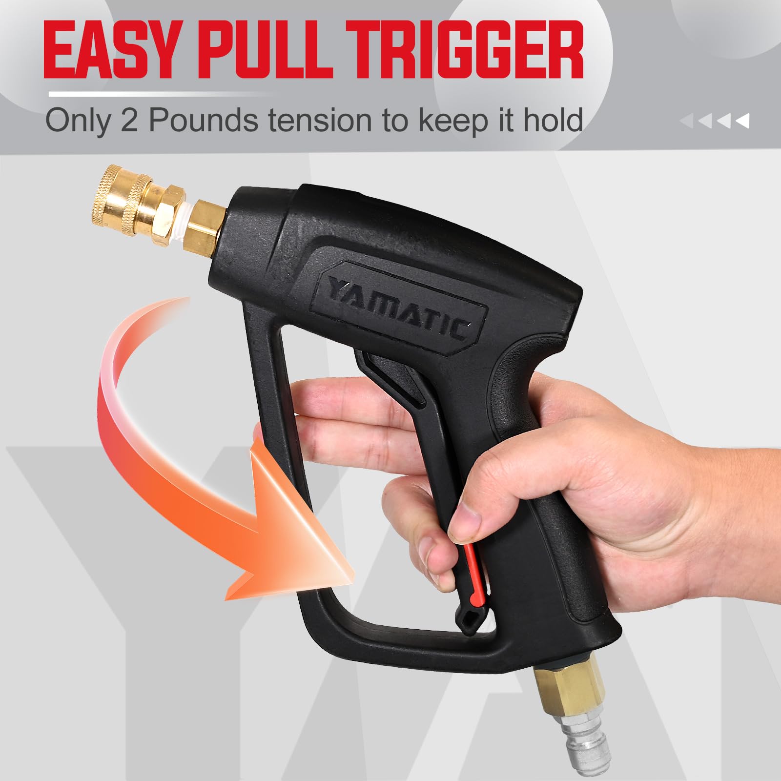 YAMATIC 1L bottle and adjustable nozzle, customize foam strength easily