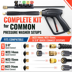 YAMATIC 40-inch extension wand beside ruler showing extended reach benefit