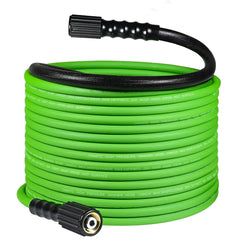 YAMATIC front view of 50 ft pressure hose showing packaging and length benefit