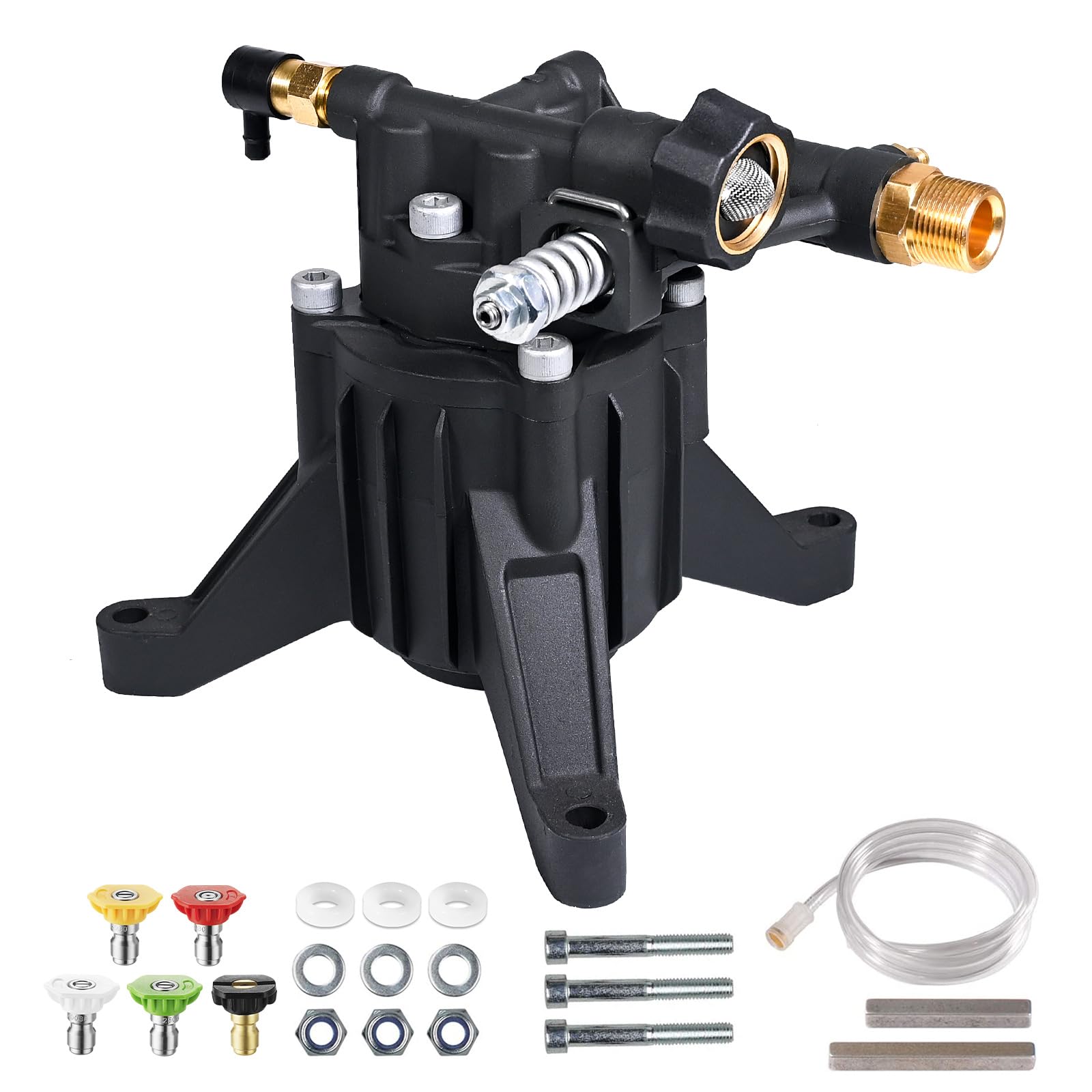 YAMATIC front view pump mounted showing fitment and quick replacement benefit