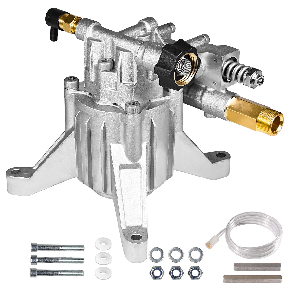 YAMATIC front view pump showing compact durable housing for easy replacement