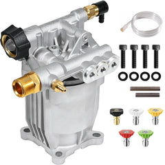 YAMATIC front view pump showing durable body and improved seals for longer life