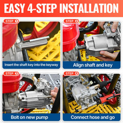 YAMATIC installation kit with bolts and siphon tube for fast setup benefit