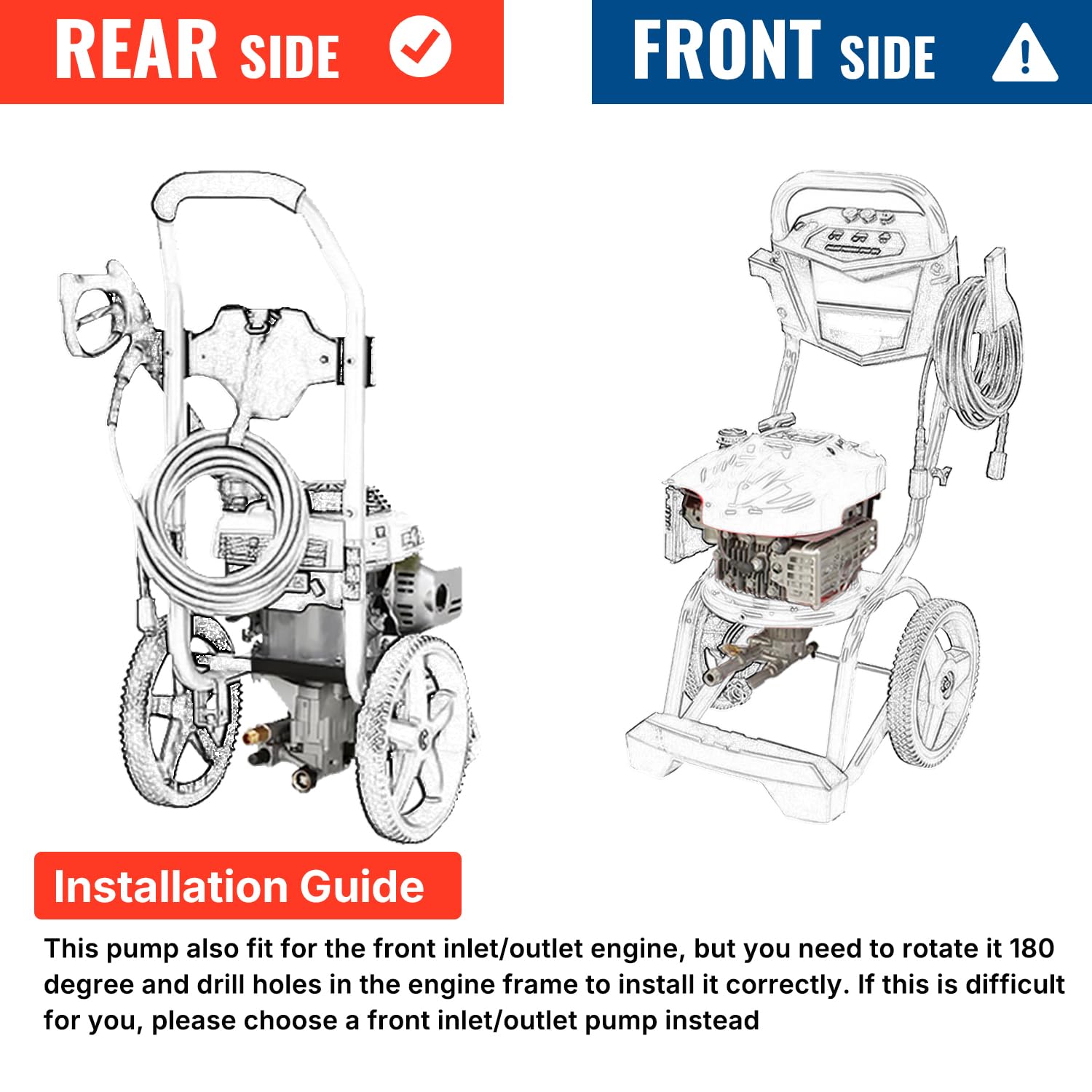 YAMATIC installed on a pressure washer showing restored cleaning power and compatibility