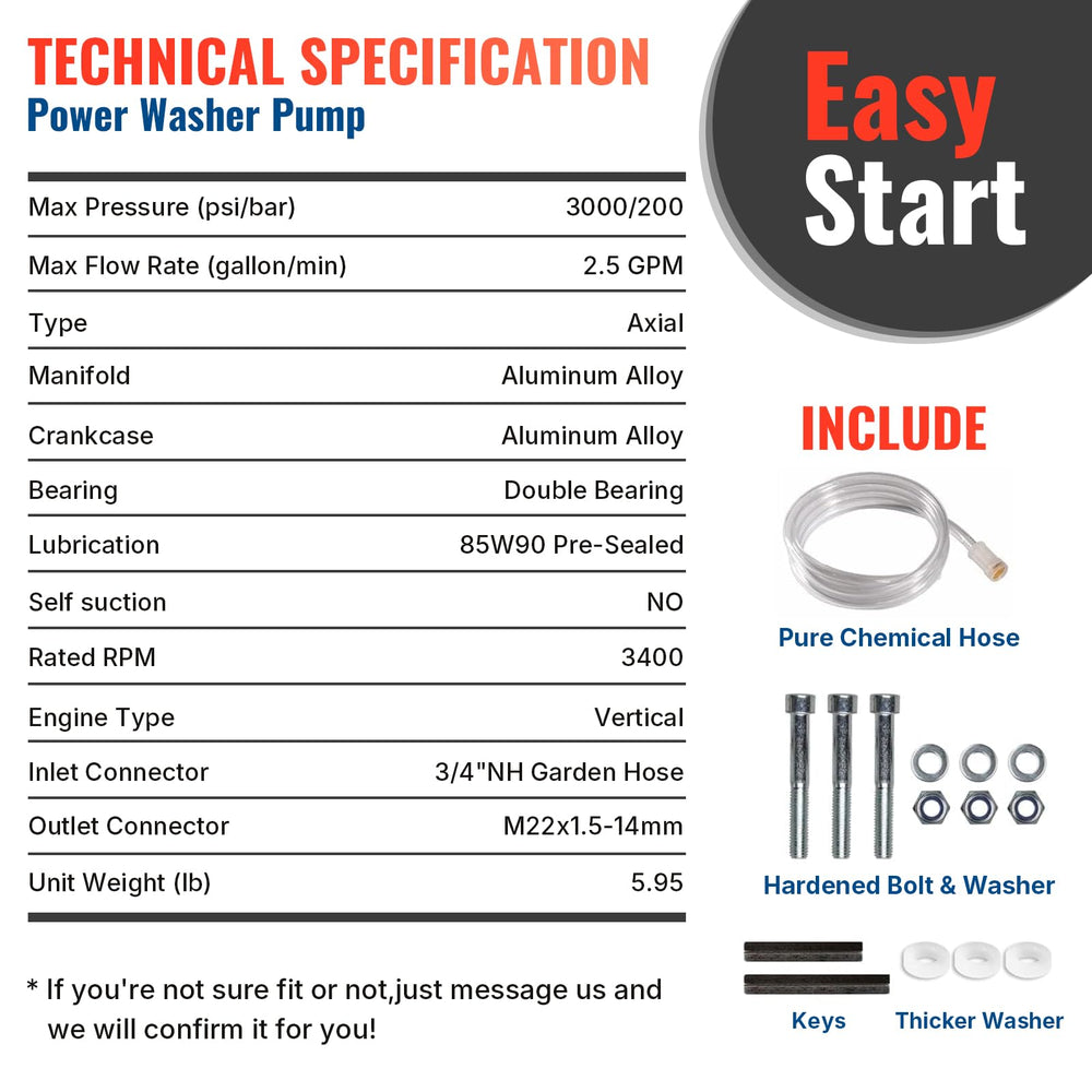 YAMATIC kit components laid out with bolts siphon tube and shaft key for fast installation