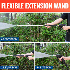YAMATIC lanzas extendidas hasta 40 pulgadas para mayor alcance
