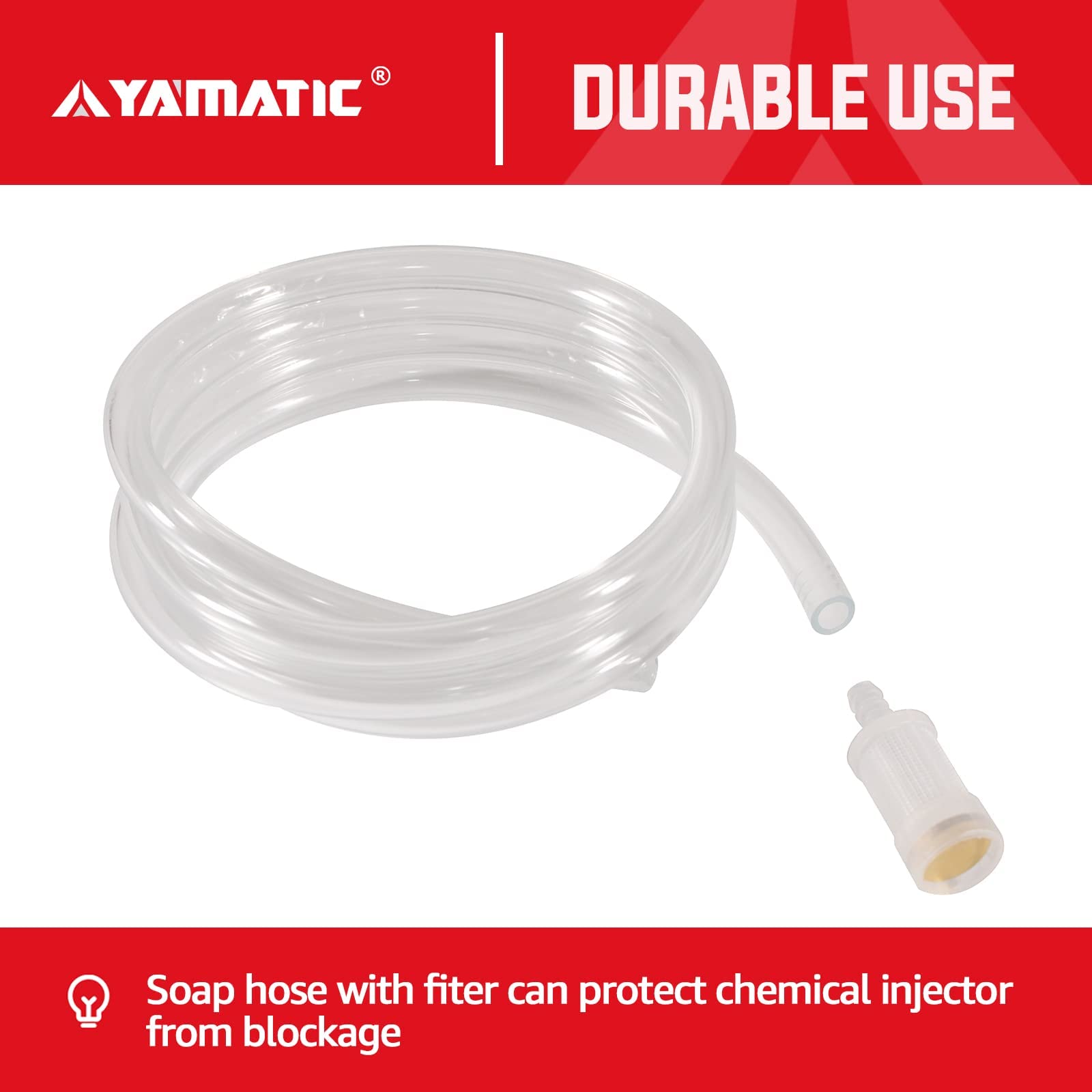 YAMATIC stainless steel and brass parts detail demonstrating corrosion resistance