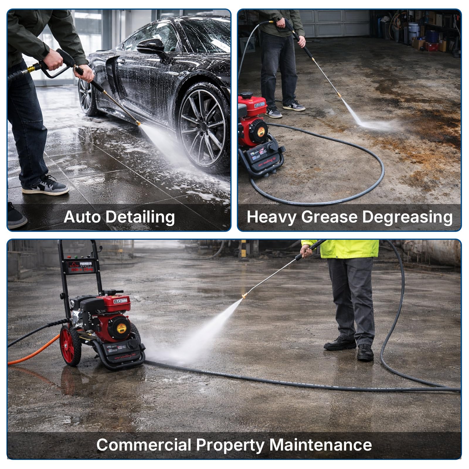 YAMATIC non-marking gray jacket on concrete preventing scuffs and marks