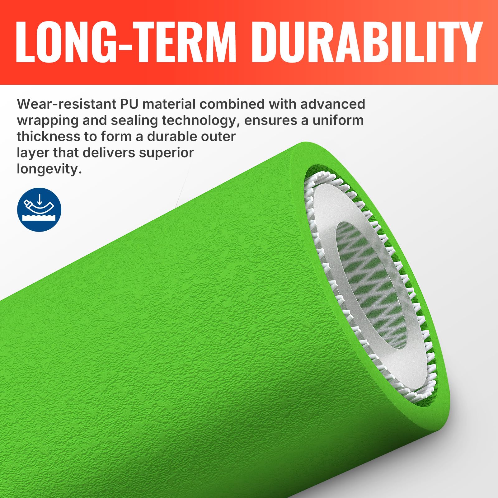 YAMATIC heat-resistant sleeve protecting hose from hot engine contact