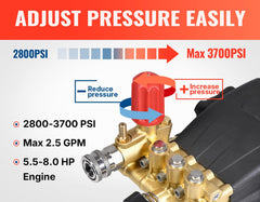 YAMATIC pump head closeup highlighting upgraded material for longer life