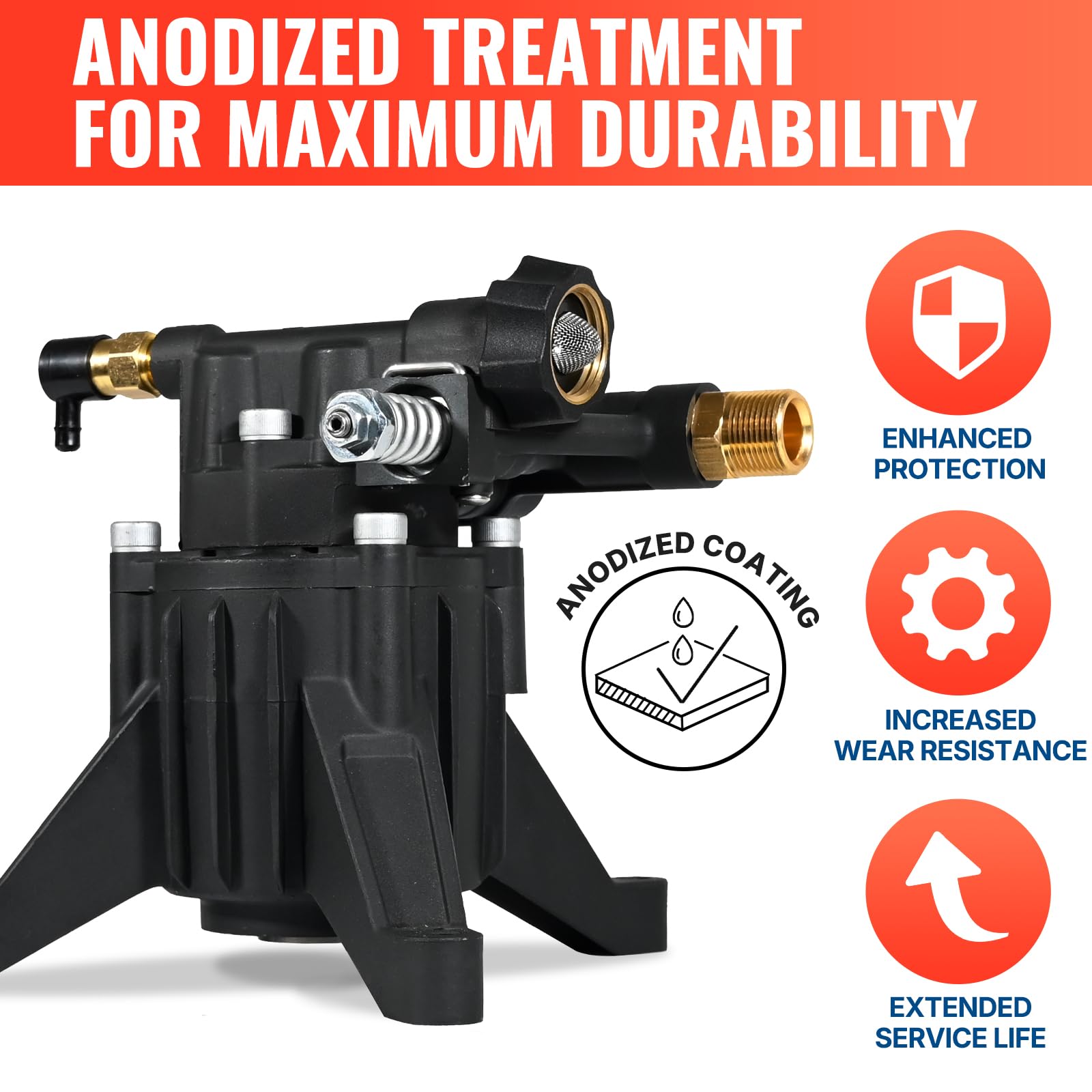 YAMATIC shaft and key detail showing 7/8 inch fit for reliable torque transfer