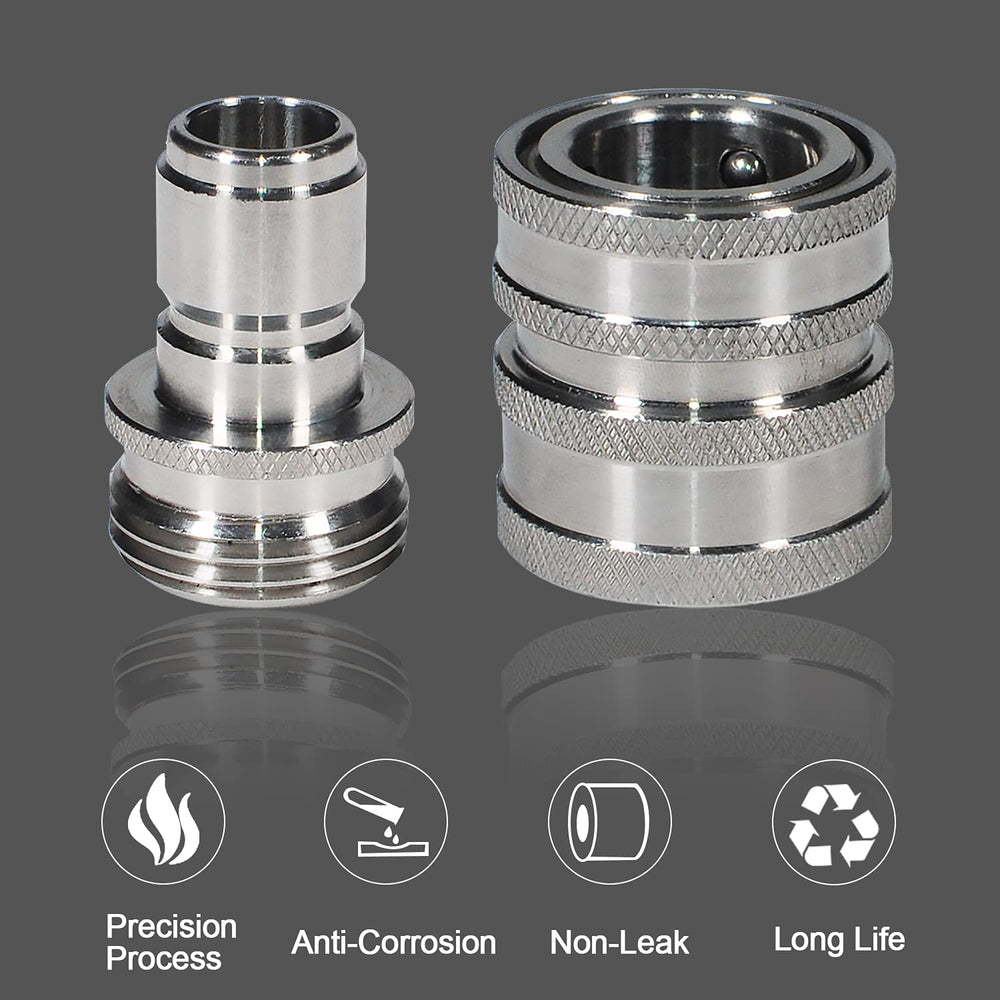 YAMATIC closeup of 3/4 inch threaded end highlighting precise threads and secure fit
