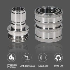 YAMATIC closeup of 3/4 inch threaded end highlighting precise threads and secure fit