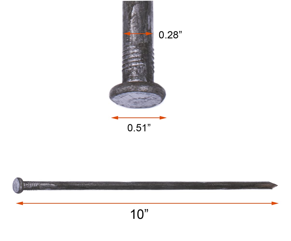 YANEYRIE spike driven into metal landscape edging providing firm hold