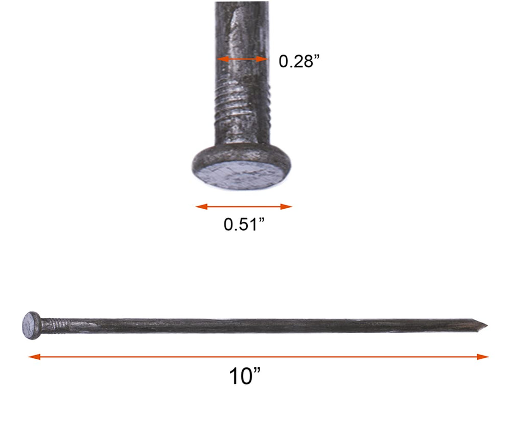 YANEYRIE spike driven into metal landscape edging providing firm hold