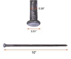 YANEYRIE spike driven into metal landscape edging providing firm hold