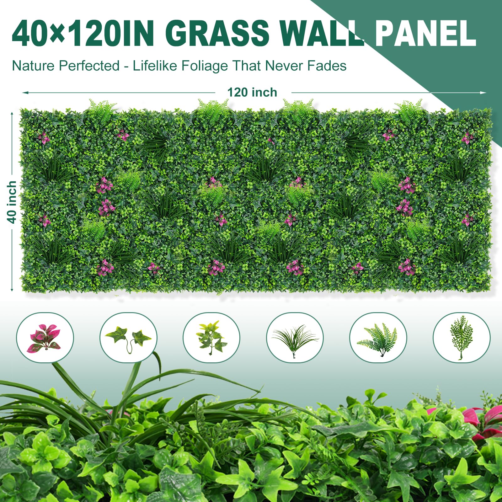 Yangrass close-up of five-inch mint leaves showing 3D texture and realistic visual depth