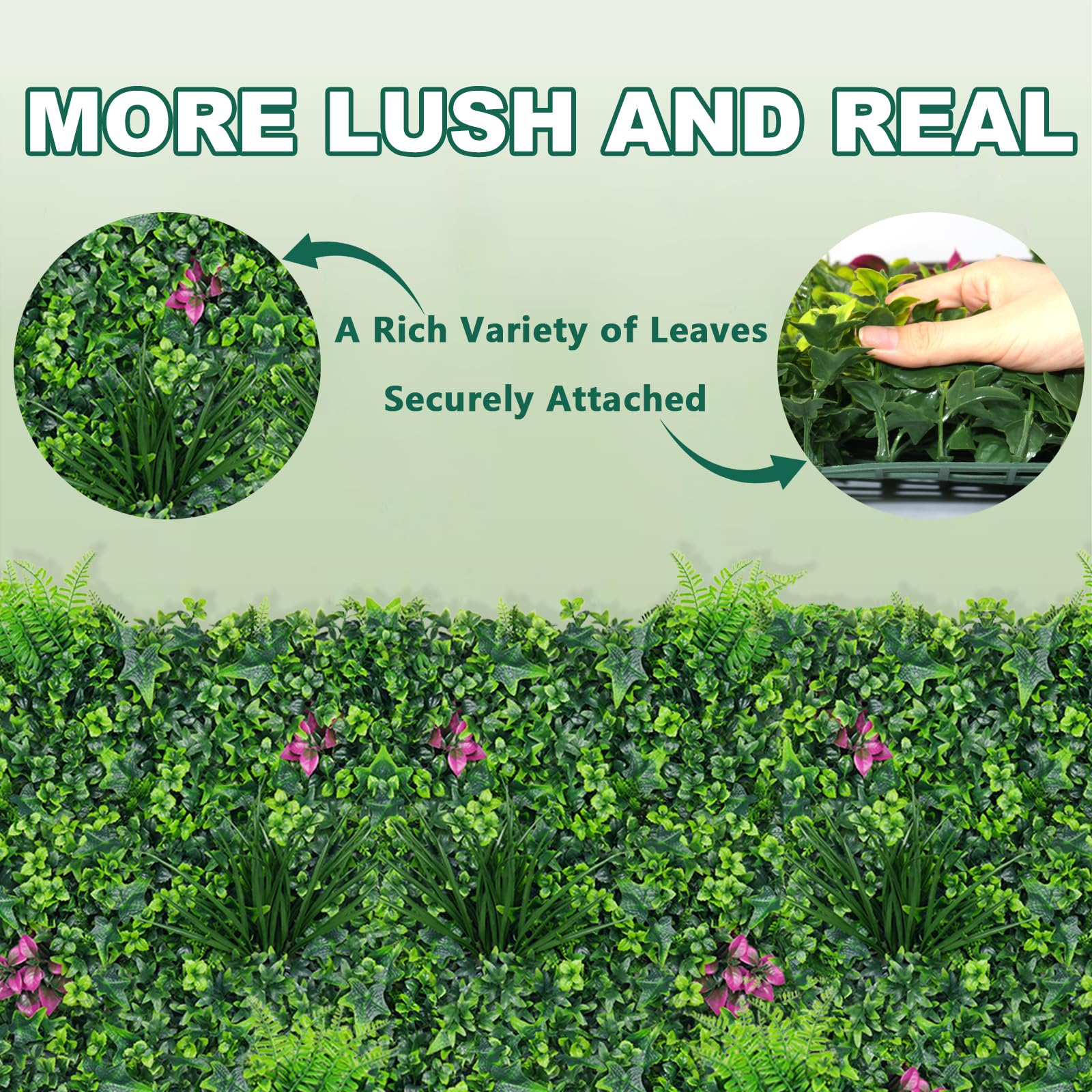 Yangrass used as an event photo backdrop creating a lively decorative focal point