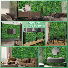 Yangrass installed on patio as privacy screen creating instant greenery
