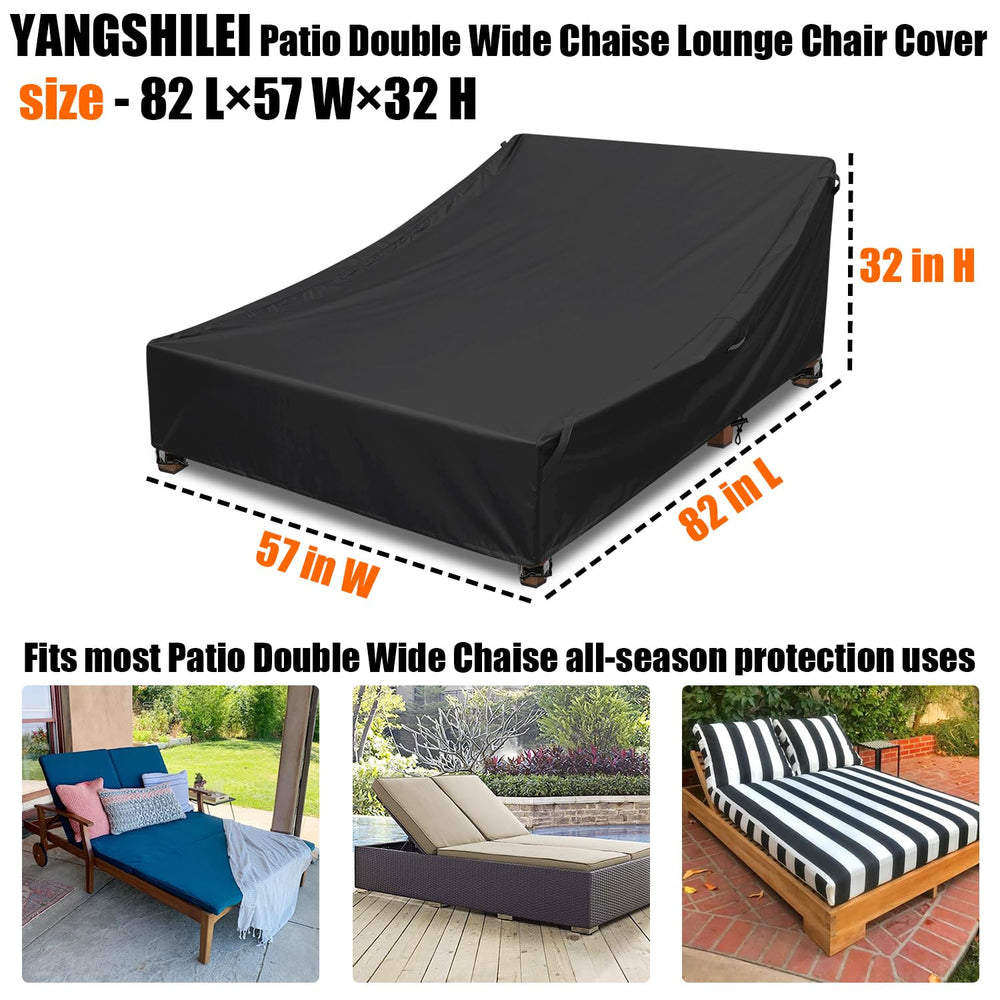 YANGSHILEI angled lifestyle shot showing cover on patio, attractive outdoor shield