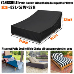 YANGSHILEI angled lifestyle shot showing cover on patio, attractive outdoor shield