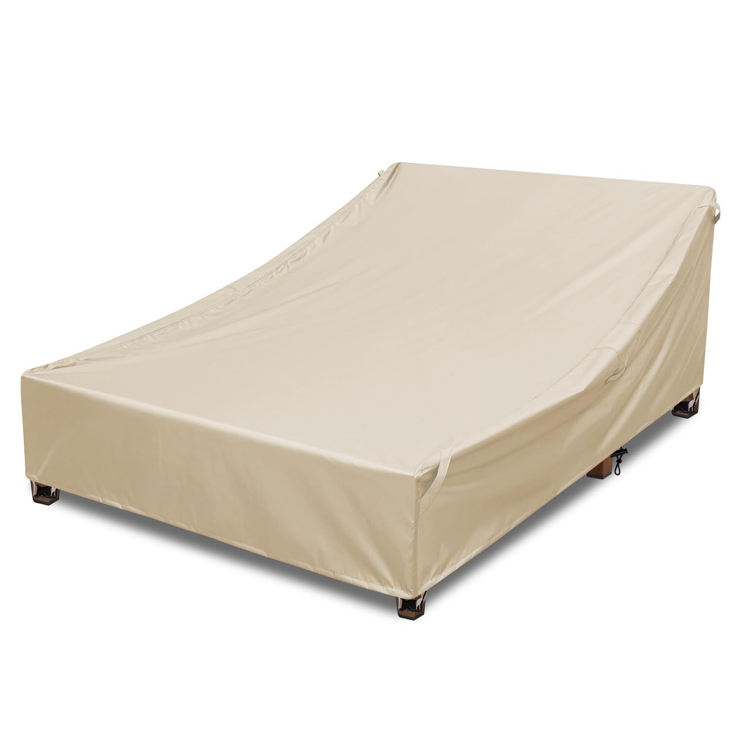 YANGSHILEI front view of double chaise cover protecting furniture outdoors