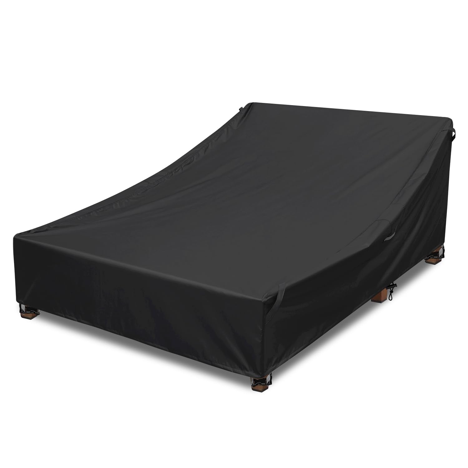 YANGSHILEI front view of cover protecting double chaise lounge, durable protection