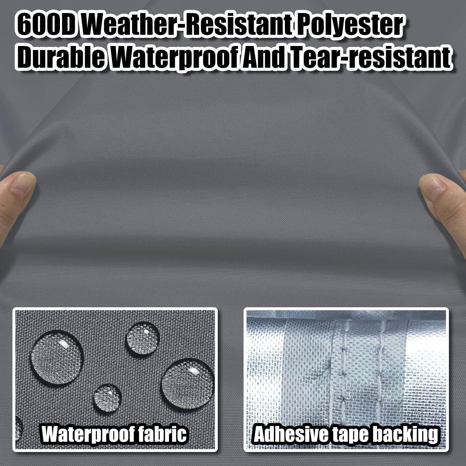 YANGSHILEI cover next to measuring tape, illustrates correct 82×57×32 inch fit