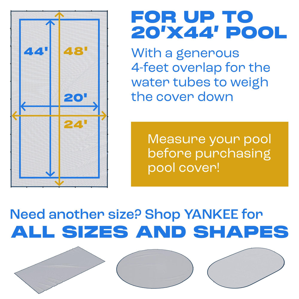 Yankee Pool folded net compact for storage and simple seasonal handling
